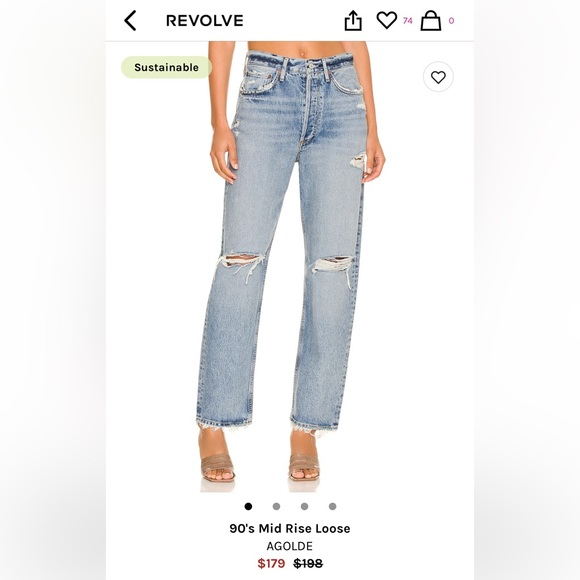 Agolde | 90s Mid-Rise Loose Jean - Picture 1 of 7